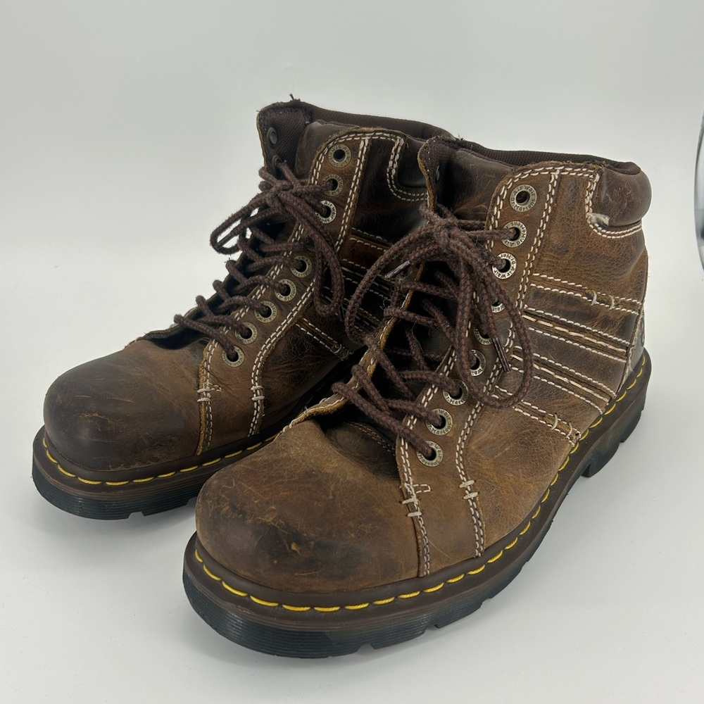 Dr. Martens Quincy Leather Ankle Boots in Greenland Distressed Leather‎ Size 11